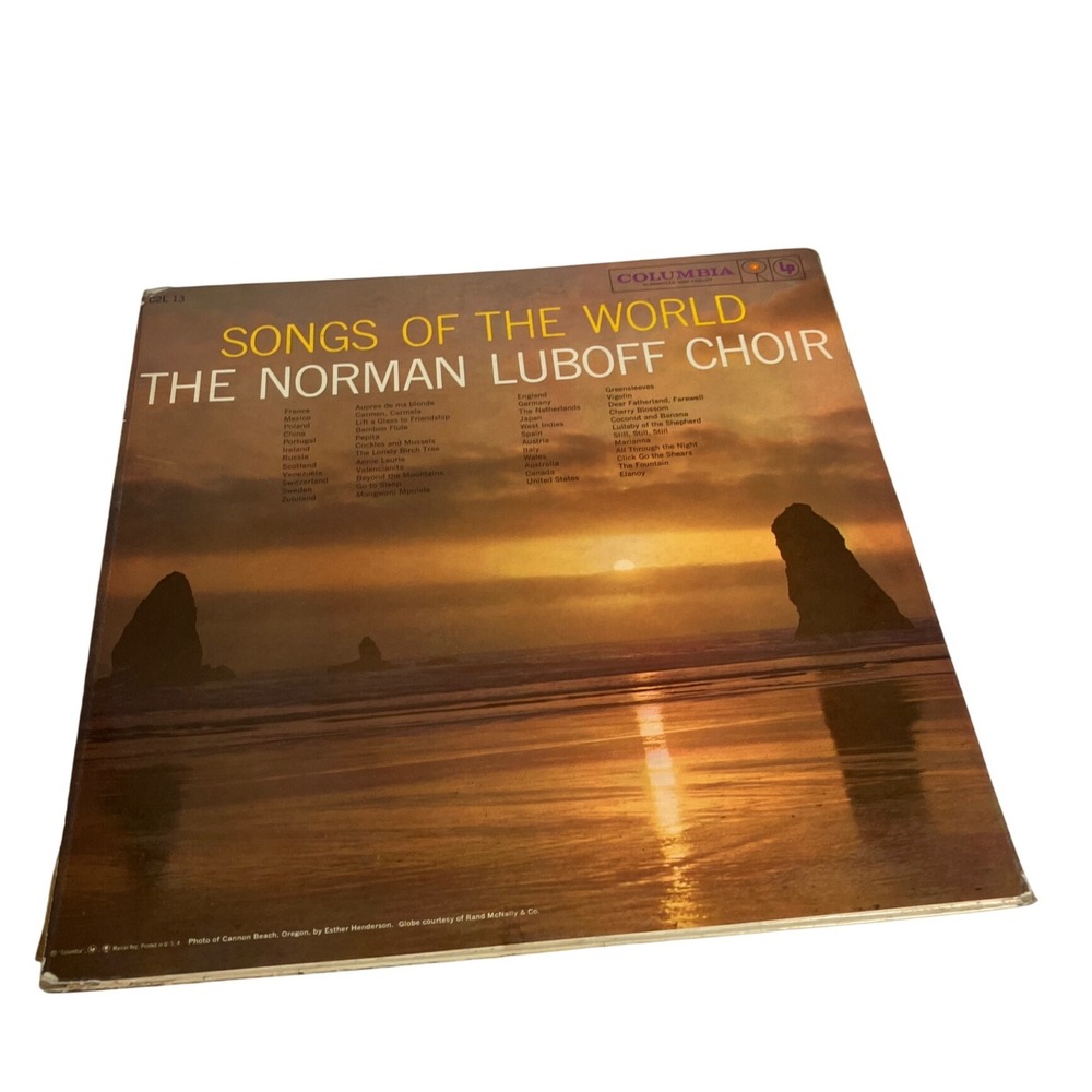 Songs of the World The Norman Luboff Choir Columbia Records Vinyl LP Record